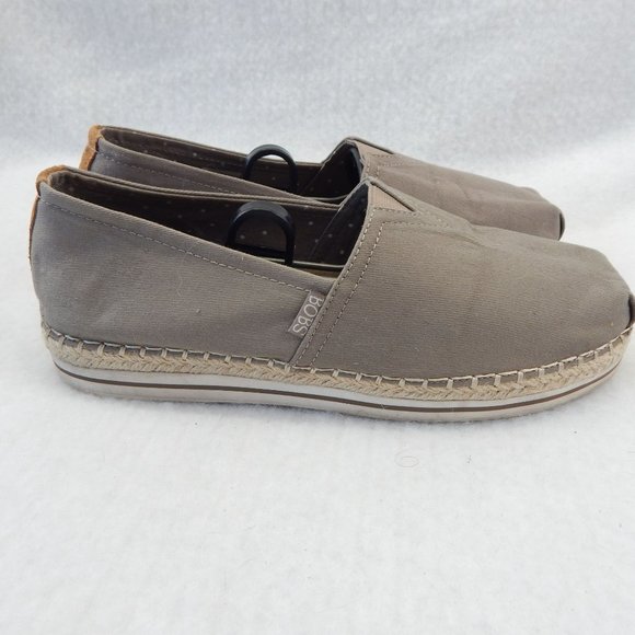 BOBS From Sketchers Memory Foam Womens Grey Flats Size 9.5 - Picture 4 of 11